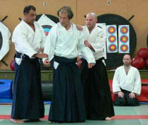 Sensei Maruyama with Mikey Singara and Paul Connan